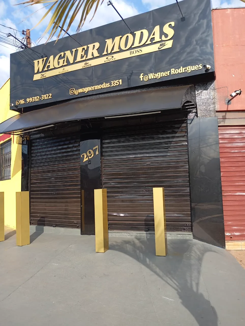 Projeto de comunicação visual produzido pela W.Art para Wagner Modas